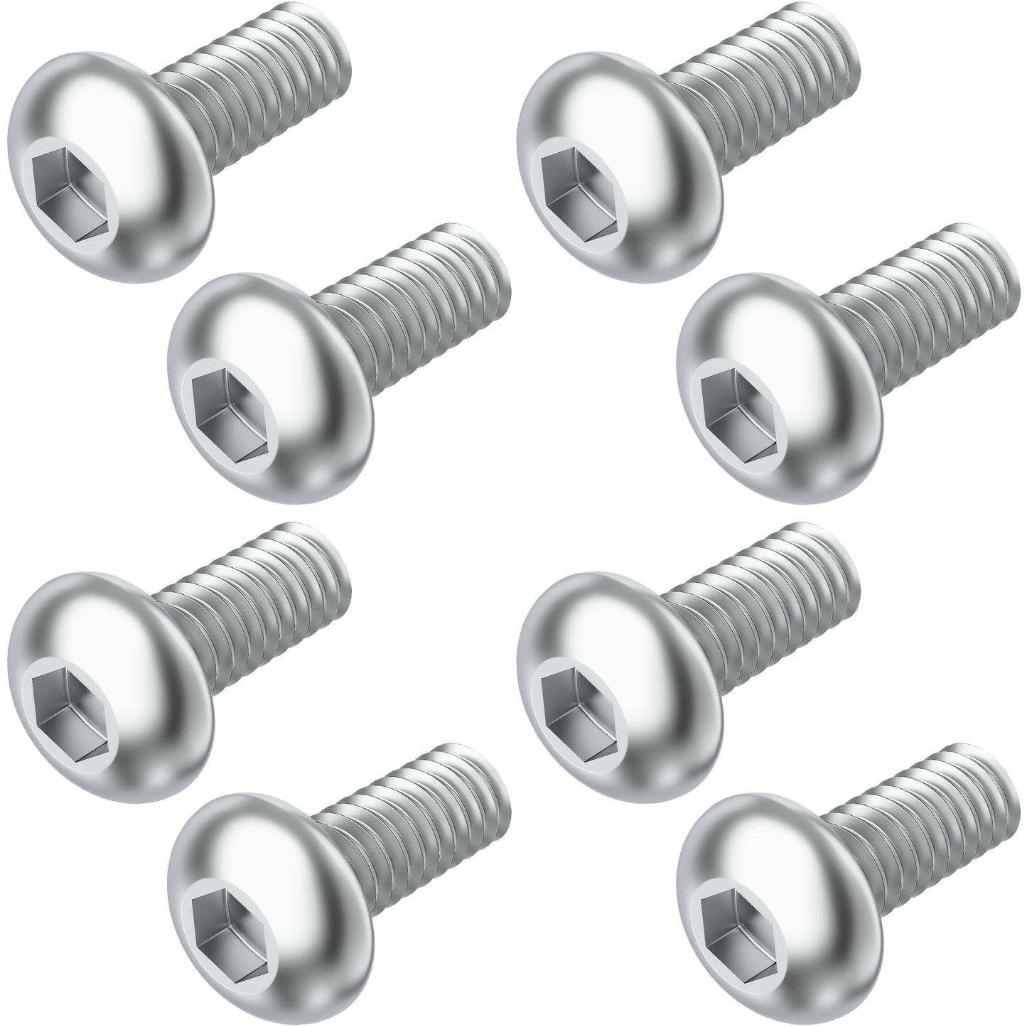 Prime Ave Socket Head Standard Length Stainless Steel License Plate Screws Compatible/Replacement for All BMW Models (Pack of 8)