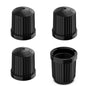 Prime Ave TPMS Tire Valve Caps (4-Pack) Alligator EHA Secure Air Pressure Gray Valve Stem Caps Compatible with Audi, BMW, Mercedes, Porsche, Tesla, VW & More (Made in Germany)