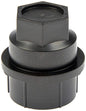 Dorman 711-025 Black Wheel Nut Cover M27-2.0 Compatible with Select Cadillac / Chevrolet / GMC Models, 4 Pack