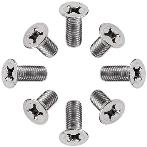Prime Ave Brake Disc Rotor Screws - Stainless Steel front/rear brake rotor retaining screws - Rust-Proof rotor screws Compatible/Replacement For Hyundai & Kia (Pack of 8)