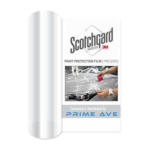 Prime Ave 3M Clear Paint Protection Film, 8 mil PPF Vinyl Wrap with Self-Healing Technology, UV Protection, Non-Yellowing, Scratch Resistant, Glossy Finish