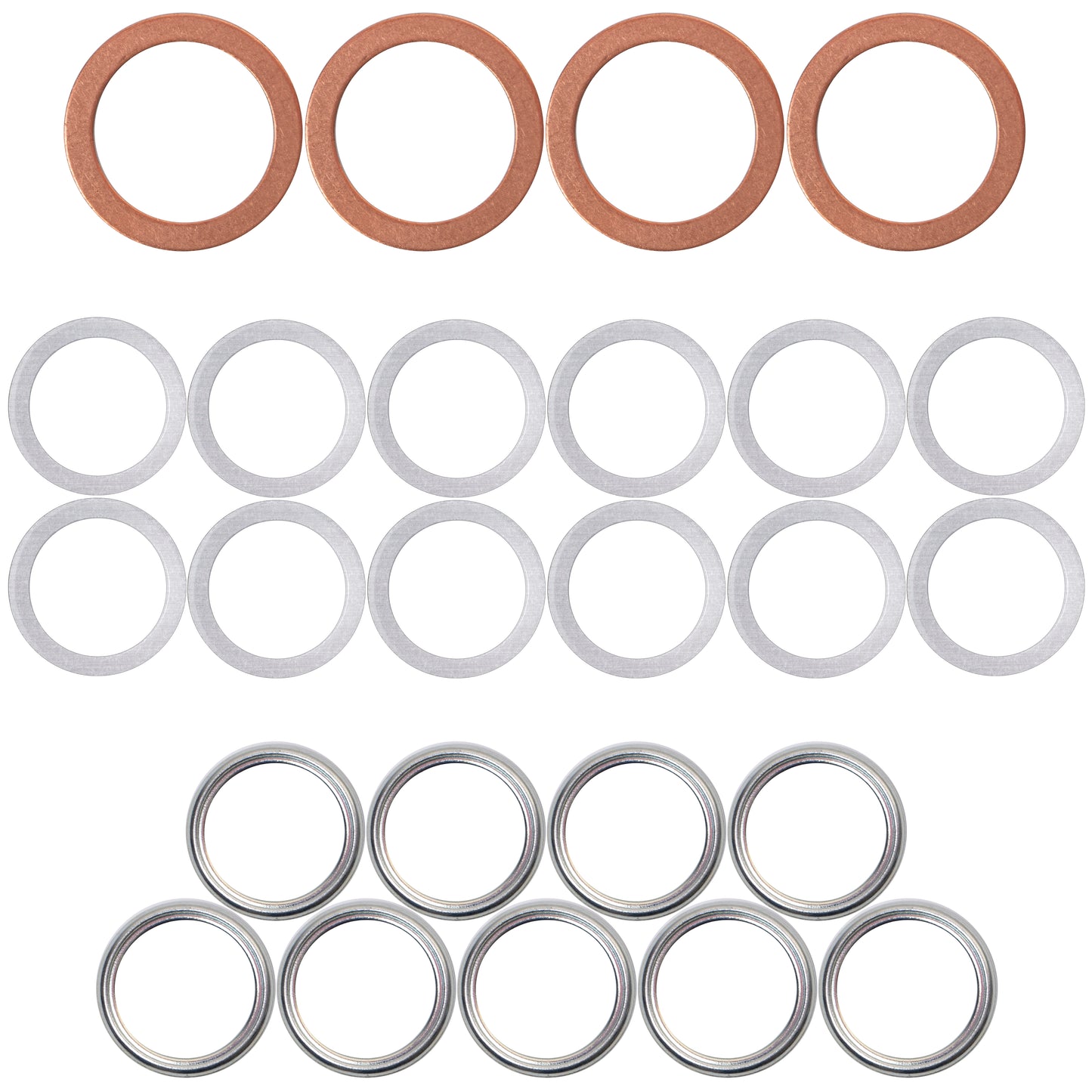 Prime Ave Differential & Transfer Case Crush Washer Gasket Kit Compatible with Toyota Lexus Scion Part# 90430-24003 + 12157-10010 + 90430-A0003