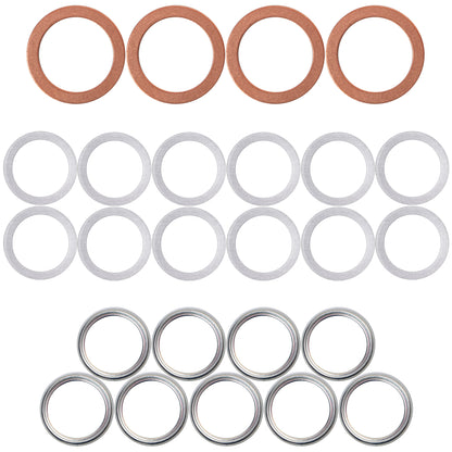 Prime Ave Differential & Transfer Case Crush Washer Gasket Kit Compatible with Toyota Lexus Scion Part# 90430-24003 + 12157-10010 + 90430-A0003