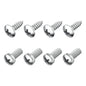 Prime Ave Stainless Steel License Plate Screws Compatible with Audi A3 A4 A5 A6 A7 A8 S3 S4 S5 S6 S7 S8 RS3 RS4 RS5 RS6 RS7 Q3 Q4 Q5 Q7 Q8 SQ5 SQ7 SQ8 RS Q8 TT TTS TT RS R8 E-tron (Extended Length)