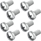 Prime Ave Standard Length Stainless Steel License Plate Screws Compatible/Replacement for All BMW Models (Pack of 8)