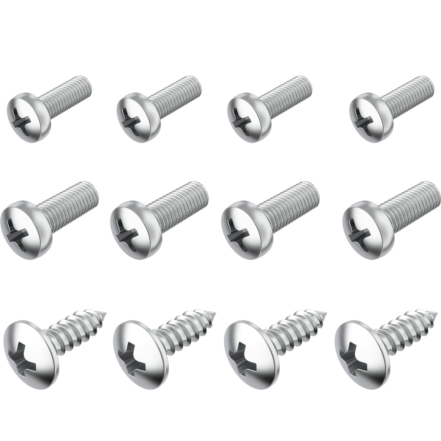 Prime Ave Stainless Steel License Plate Screws Compatible/Replacement for Acura & Honda