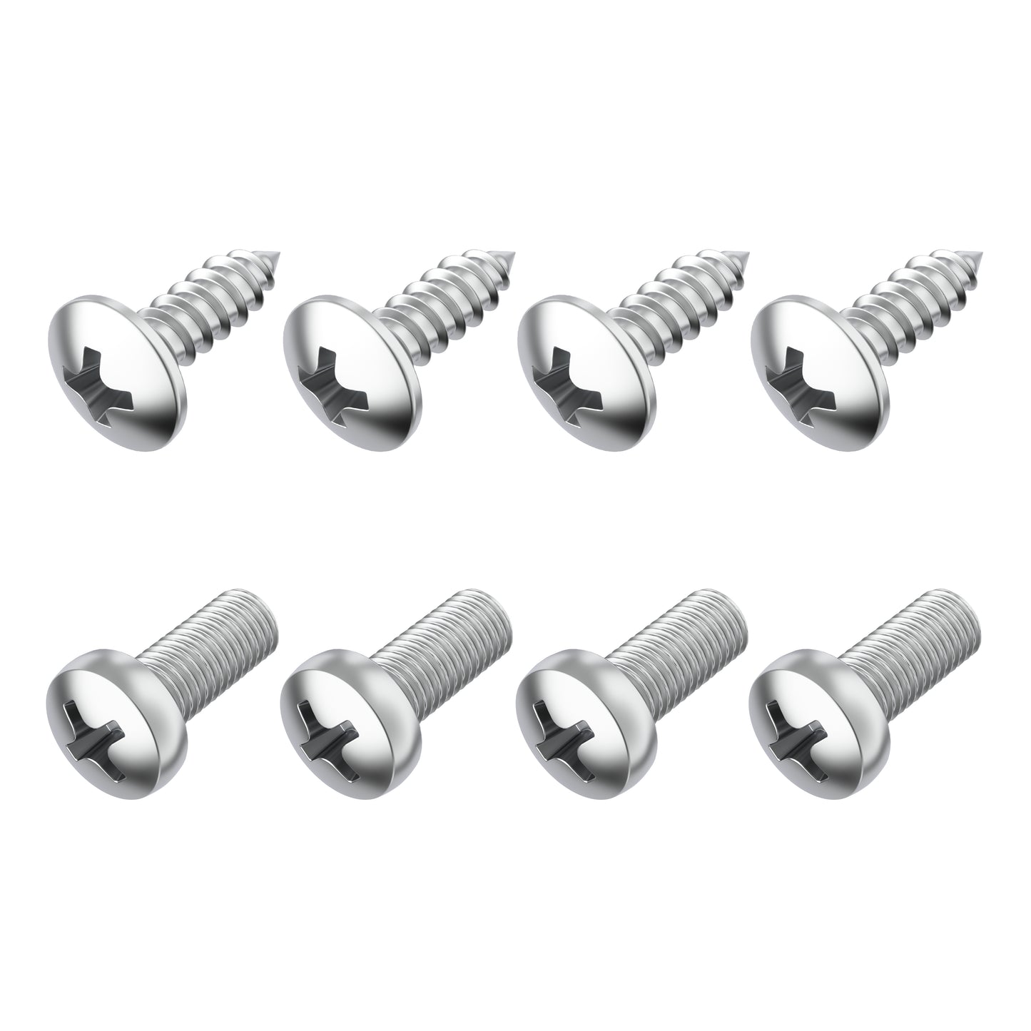 Prime Ave Stainless Steel License Plate Screws Compatible/Replacement for Mazda