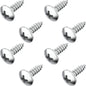 Prime Ave Stainless Steel License Plate Screws Compatible with Chrysler Dodge RAM Jeep (Pack of 8)