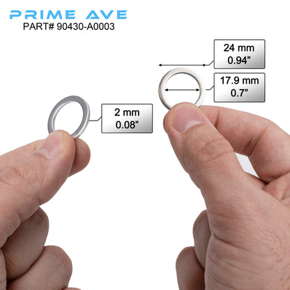 Prime Ave Differential & Transfer Case Crush Washer Gasket Kit Compatible with Toyota Lexus Scion Part# 90430-24003 + 12157-10010 + 90430-A0003