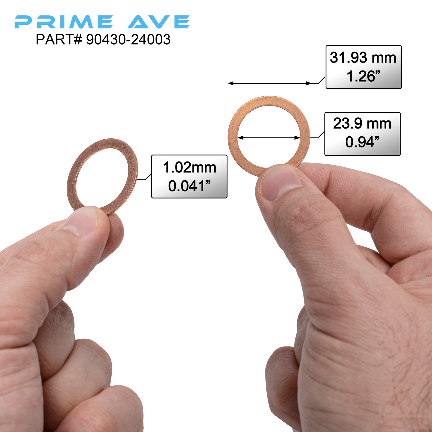 Prime Ave Differential & Transfer Case Crush Washer Gasket Kit Compatible with Toyota Lexus Scion Part# 90430-24003 + 12157-10010 + 90430-A0003