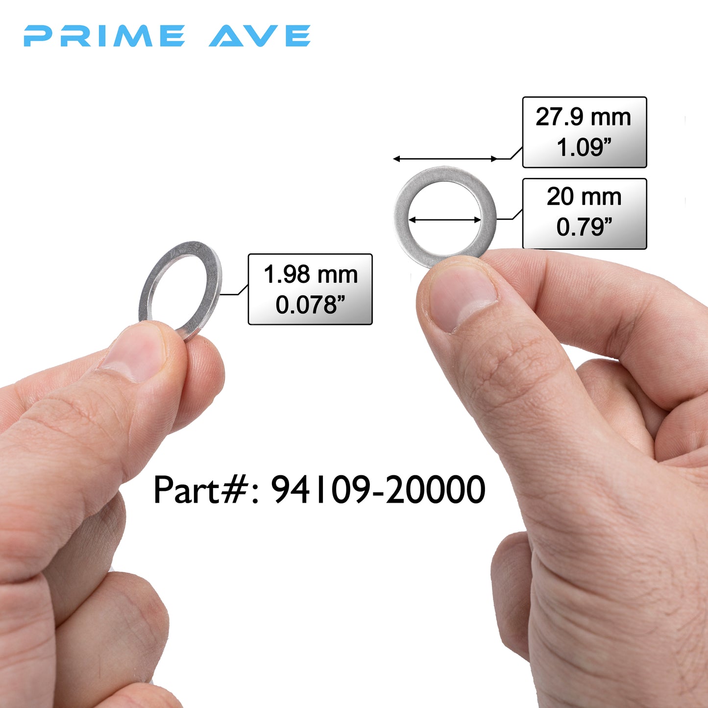 Prime Ave (5) Rear Differential + (5) Automatic Transmission Plug Washers Compatible With Honda & Acura Part# 90471-PX4-000 & 94109-20000