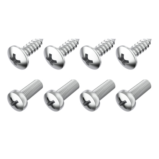 Prime Ave Stainless Steel License Plate Screws Compatible/Replacement for Nissan & Infiniti (Extended Length)